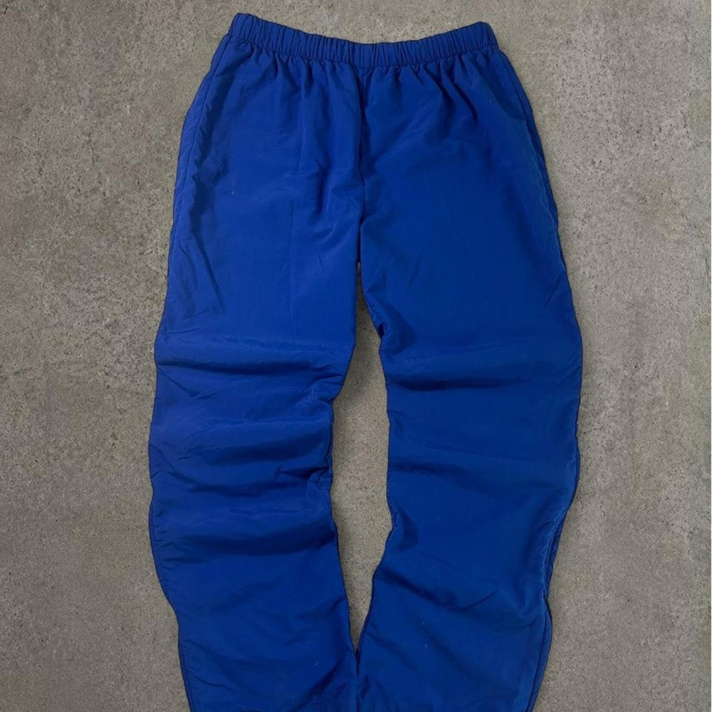 Matman Team Sportswear Mens Blue Baggy Track Pants Y2K Athletic Large USA Made